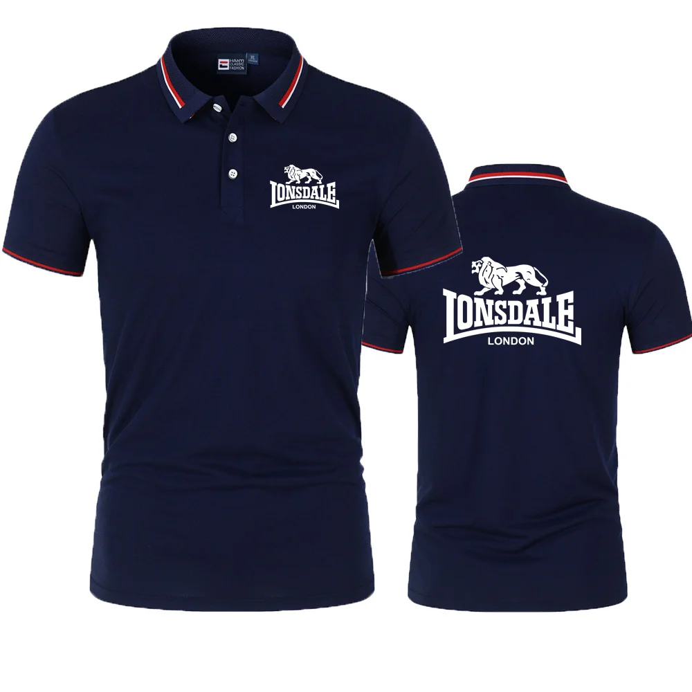 

LONSDALE 4022 Polo Men Shirt Short Sleeve Polo Shirt Contrast Color Polo New Clothing Summer Streetwear Casual Fashion Men tops