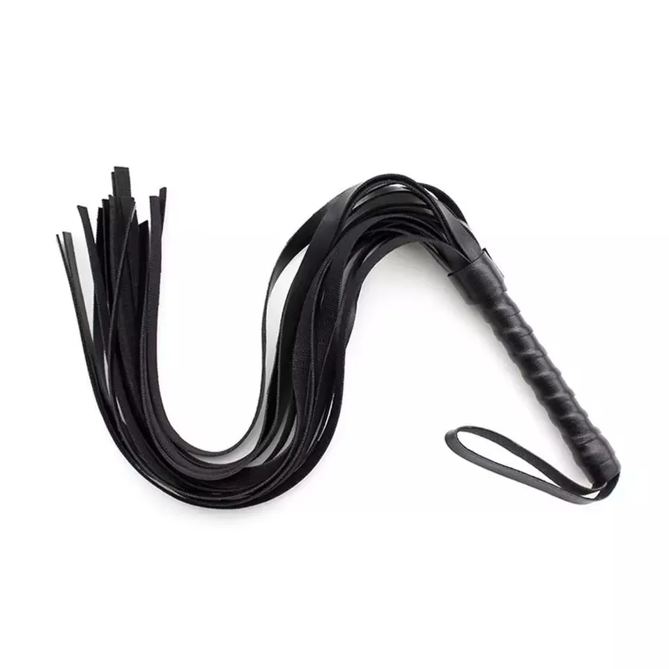 Sex Spanking Fetish Black and Red PU Leather Whip Bondage Set Gay Fetish Adult Porn Toy Couple Female Lesbian