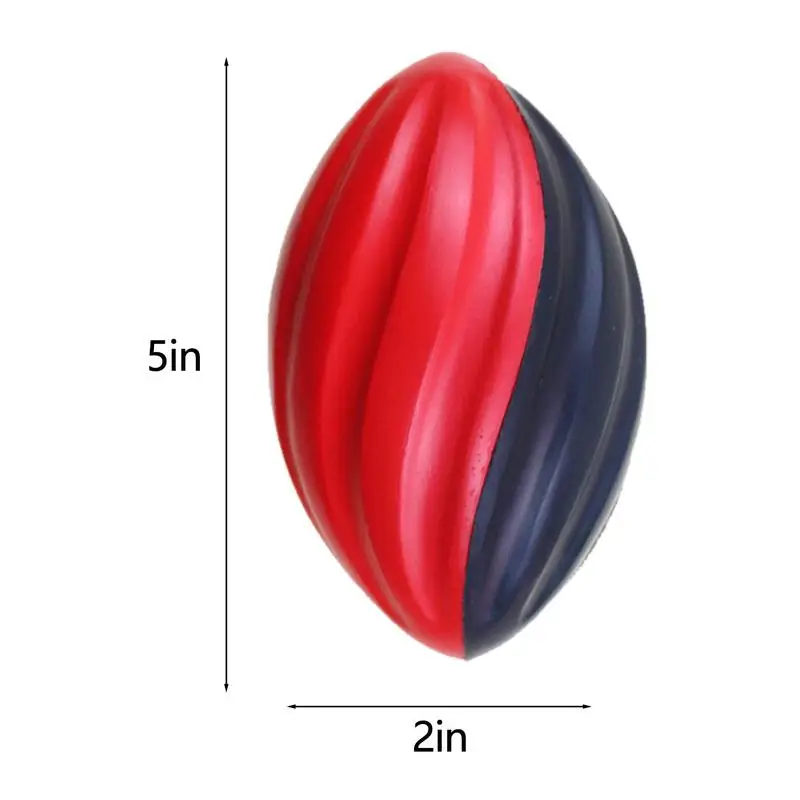 5Inch Mini Soft Sponge Spiral Rugby Ball Slow Rebound Rugby Football Ball Toy For Kids Family Entertainment Activities Supplies
