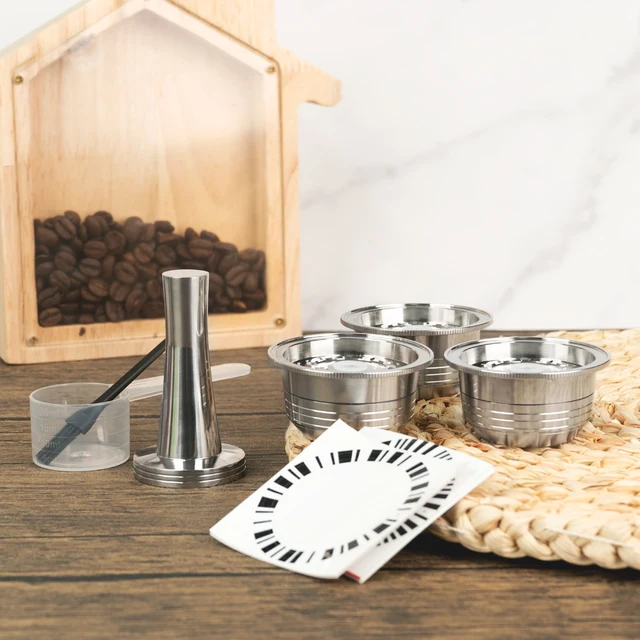 230ML Coffee Capsule Reusable Pod Refillable Capsules Stainless Steel Compatible With Vertuoline POP And Next Models