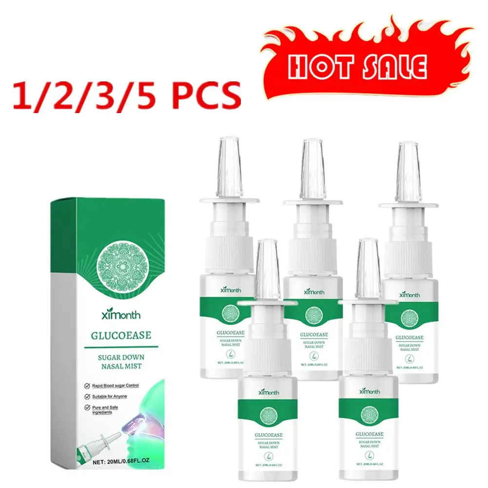 

1/2/3/5 pcs 20ml Relief Nasal Spray Sugar Down Nasal Mist Cleaning Congestion Itchy Sneezing Runny Nose Sooth Care