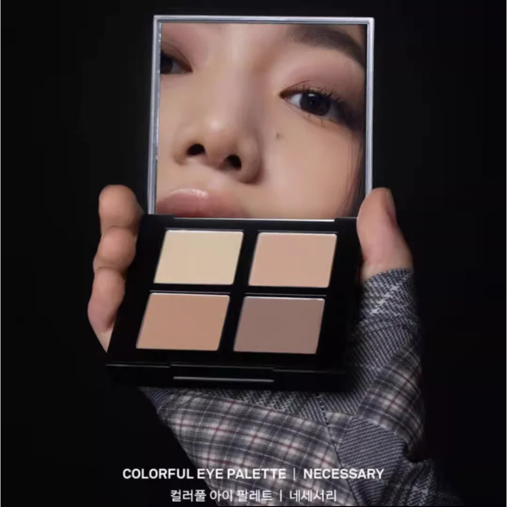 

Korea Naming 4-color Eyeshadow Palette Colorful Natural Three-dimensional Matte Texture Pearlescent Long-lasting Makeup Cosmetic