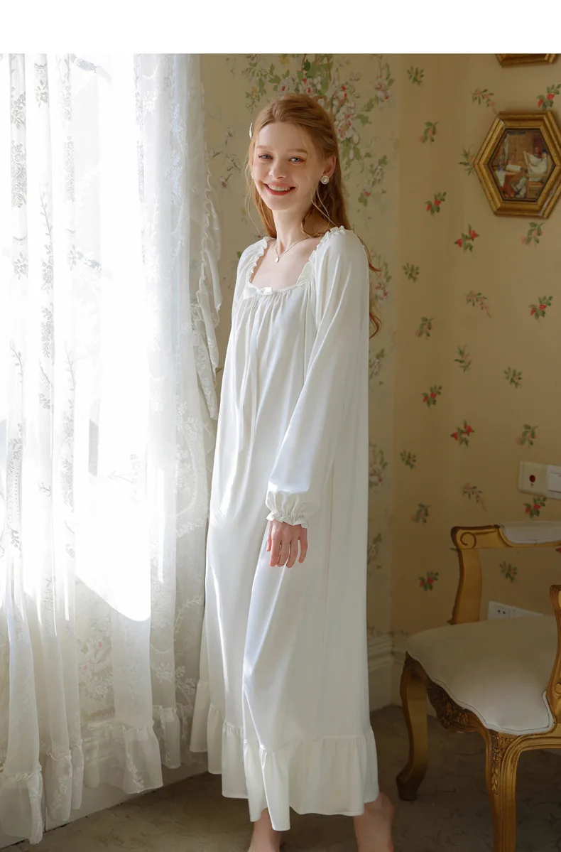 Brushed-Back-Satin Embroidered Nightgown | Night gown, Clothes, Nightgowns  for women