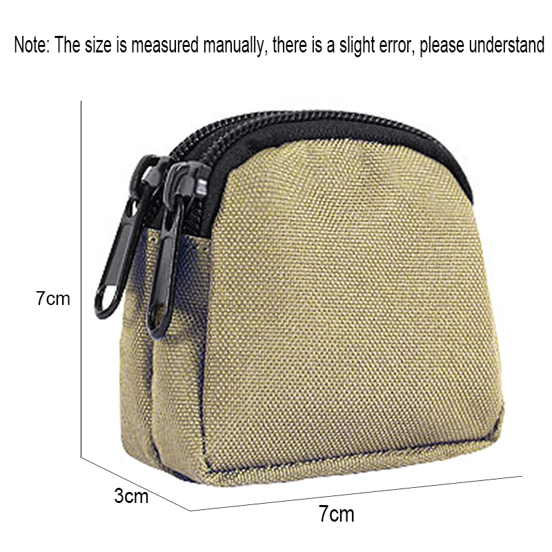 Outdoor Camping Pouches Waist Bag Functional Bag Key Coin Sport Purses Portable Small Purse 1pcs key case coin purse key organizer