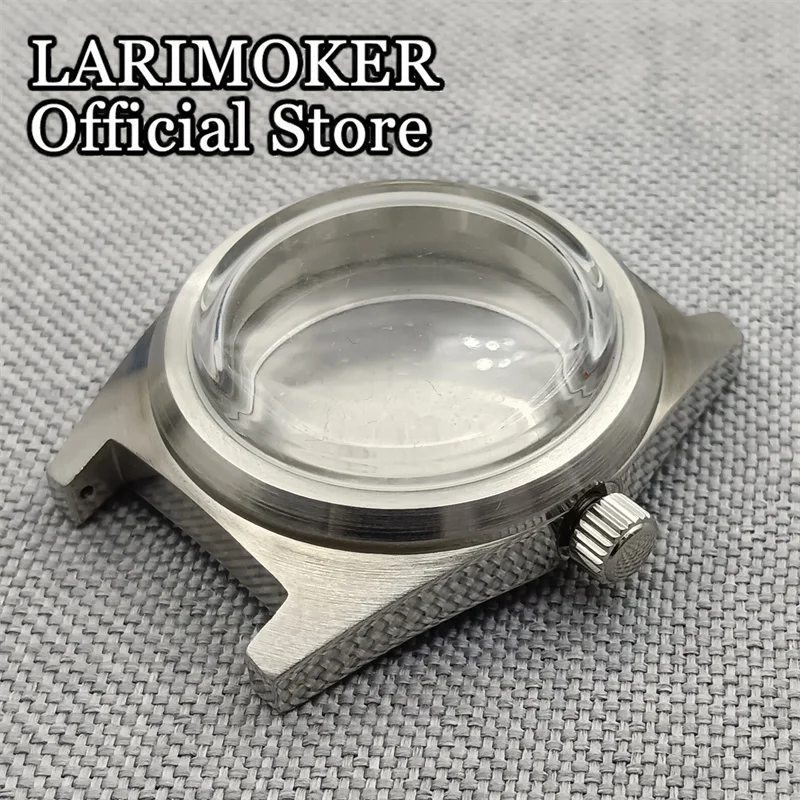 LARIMOKER 38 mm wasserdichtes, gewölbtes, flaches Glas-Uhrengehäuse, universelles Uhrengehäuse, passend für NH34 NH35 ETA2824 PT5000 Miyota 9015 Mec – Detail 3