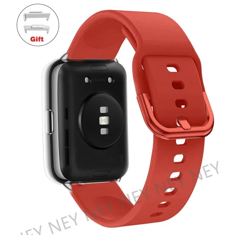 Sport Watchband: Silicone Waterproof Strap with Metal Buckle