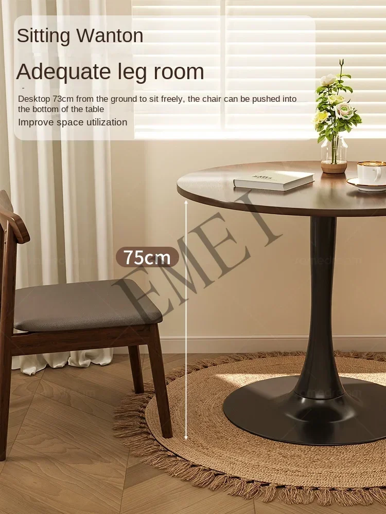 Home Coffee Table Leisure Negotiation Table and Chair Combination American Tulip Balcony Small round
