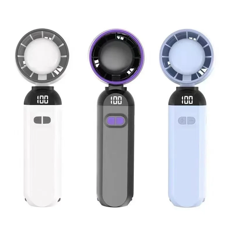 Handheld Fan USB-powered 1000MAh 100-speed 6 Hours for Office Students Outdoor Portable