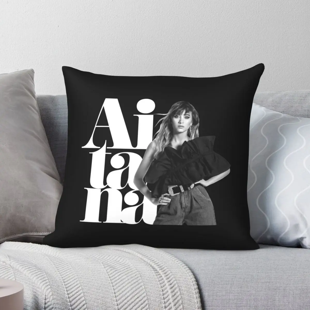 

Aitana Pillowcase Polyester Linen Velvet Printed Zip Decor Home Cushion Case