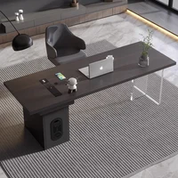 Manager Modern Executive Desk Wood Storage Writing Organizer Desk Studying Drawers Escritorios De Oficina Office Furniture