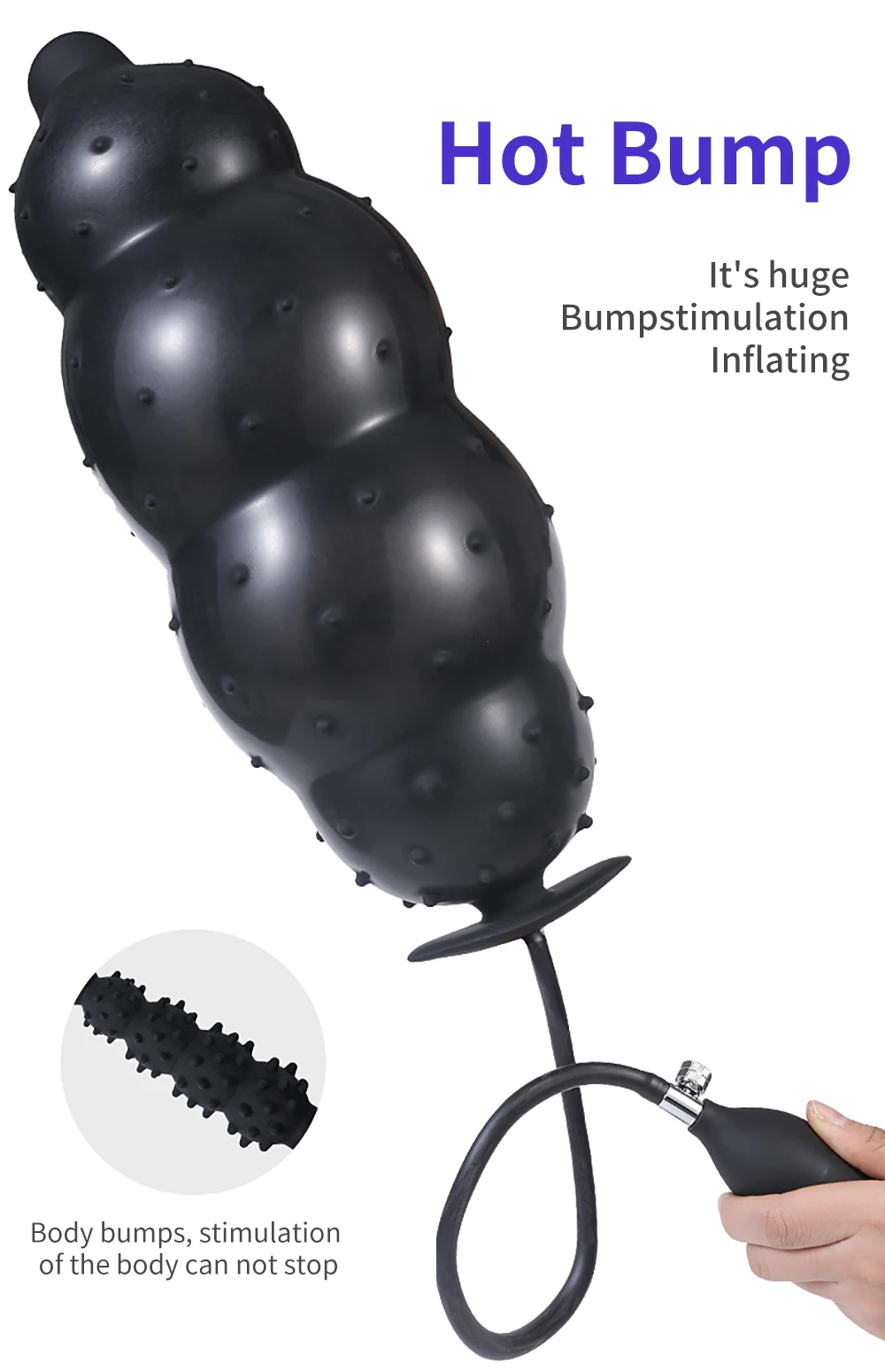 Plug anal expandible y masajeador de próstata para hombres y mujeres_voghion.com