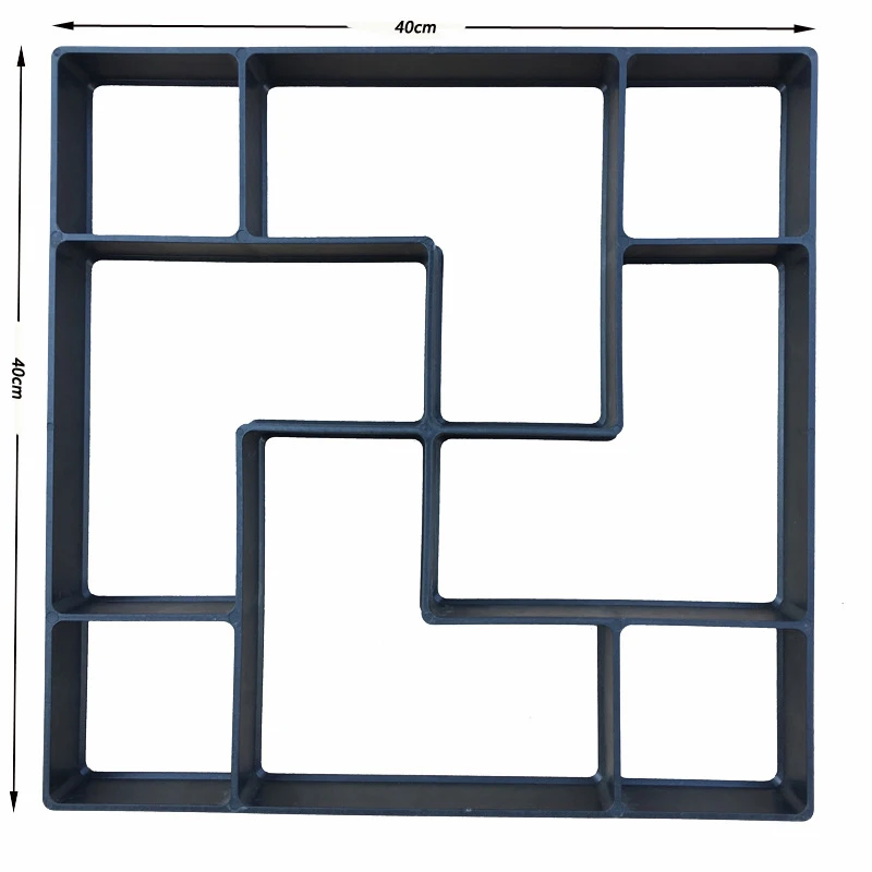 Walk Path Molding Paving Maker Mold Reusable Practical Paving Maker for Patio Lawn Garden Decoration