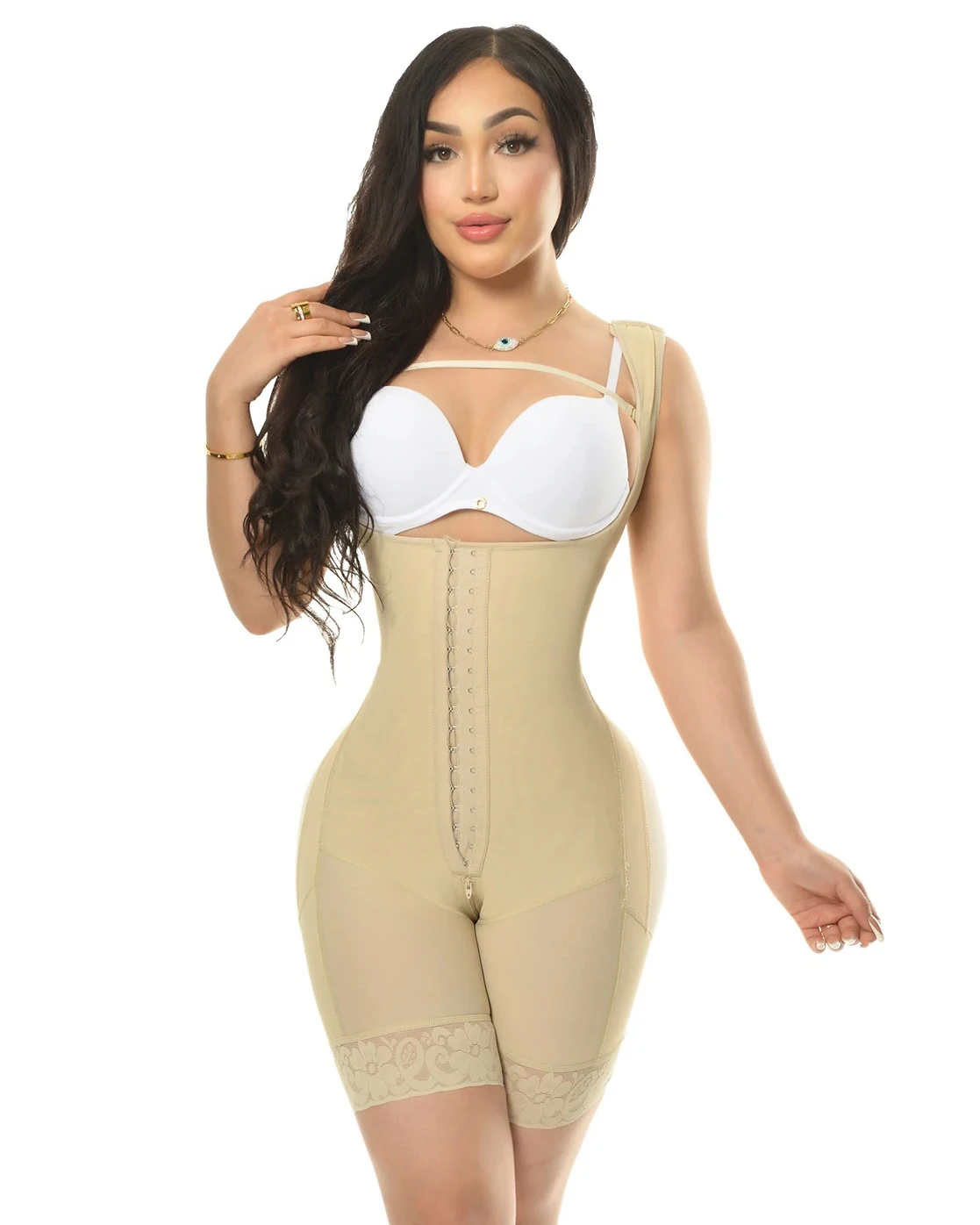 Butt Lifter Shapewear High Compression Full Body Abdominal Control Belt for Women Powernet High Compression Zipper Faja Bodysui