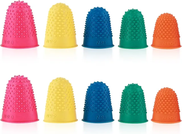 Hebudy Lot De 15 Protège-doigts En Silicone Anti-adhésif Pour