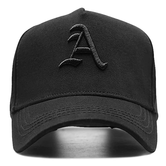 Summer Men baseball Cap Letter A Embroidery Snapback Hat cotton adjustable Hip Hop Hat Sports Trucker Caps Sun Hats 2