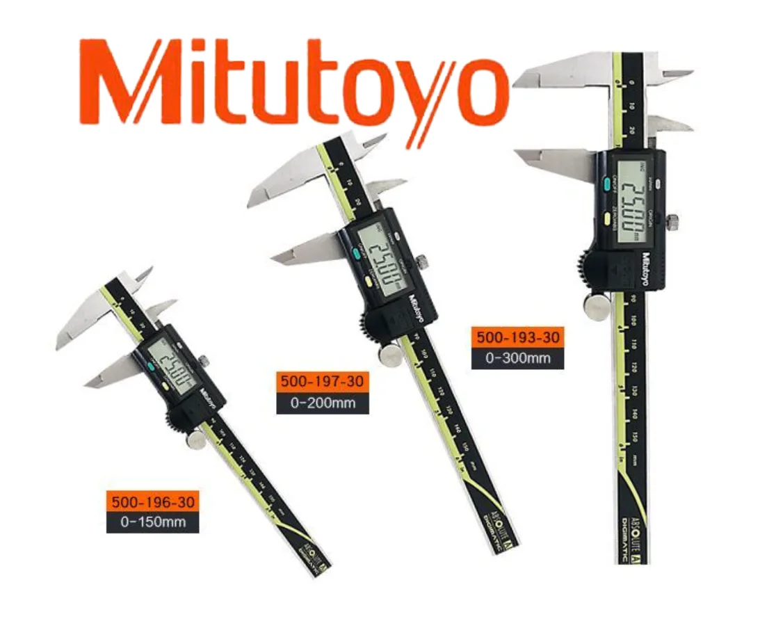 Japan Mitutoyo Digital Calipers Ruler Tools 500-196-20 150mm 200mm 300mm Decimals 0.0005" Fractions to 1/128" Metric 0.01mm 04