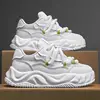 2024 Casual Breathable Bread Mesh Comfortable and Non-Slip Running Platform Increased by Sports White Shoes Men 1