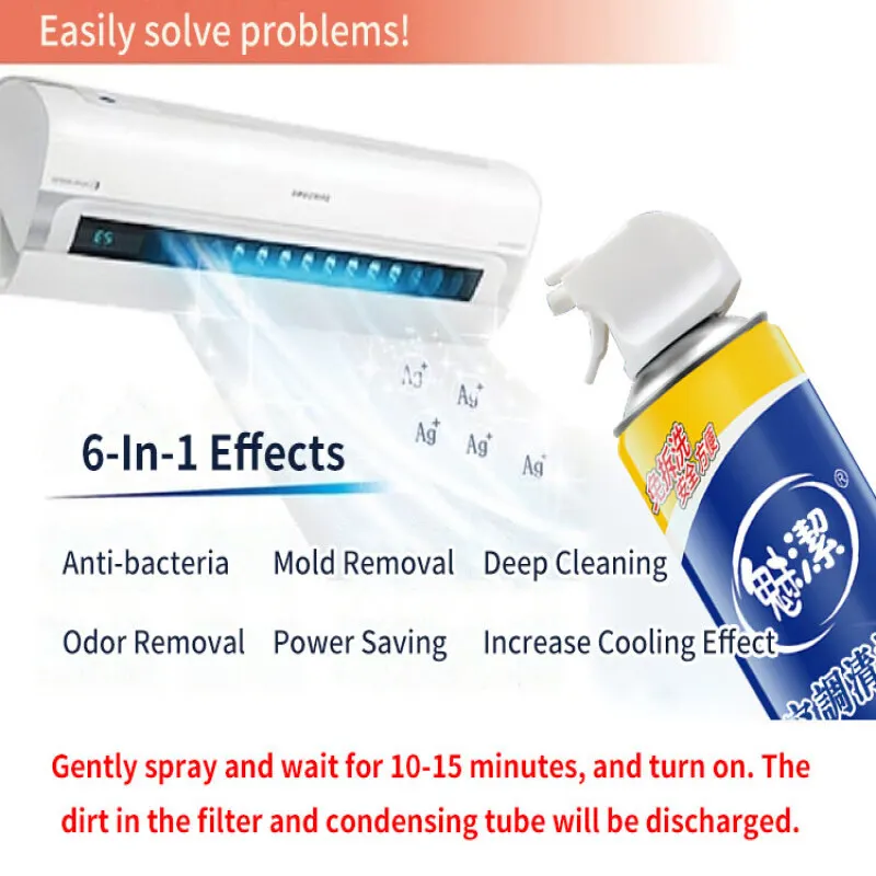 Air-conditioner Odor Eliminator Foam Cleaner