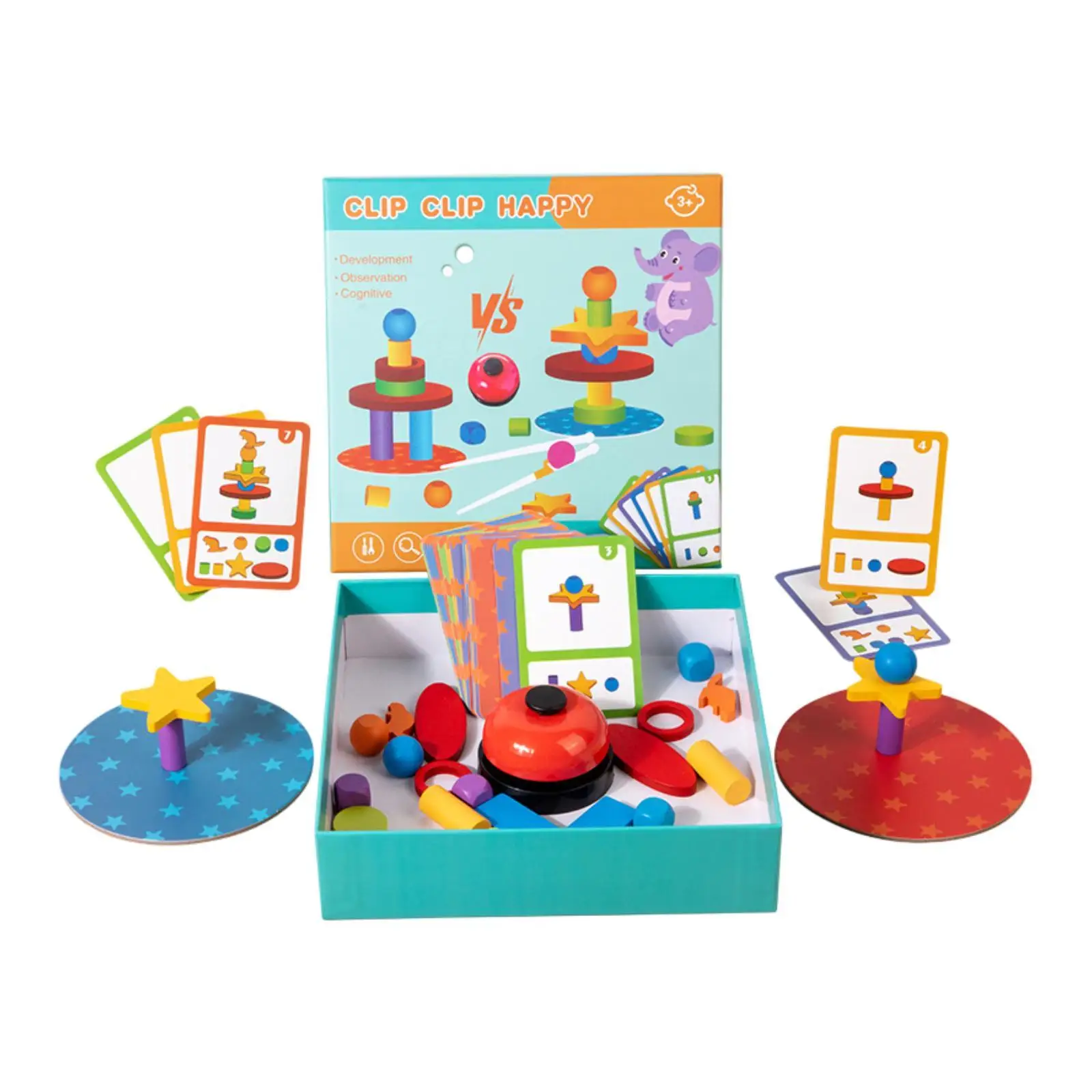 【HOT】 Wooden Blocks Set for Stacking and Sorting, Educational Game for ...
