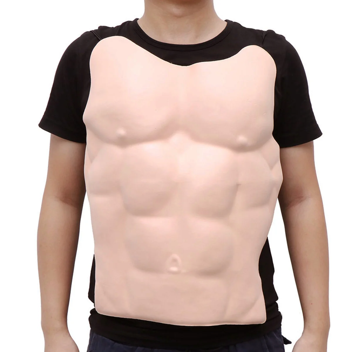 Eva Material Fake Pectoral Muscle Lightweight Halloween Costume Reusable Chest Party Masquerade Performance Cosplay Prop
