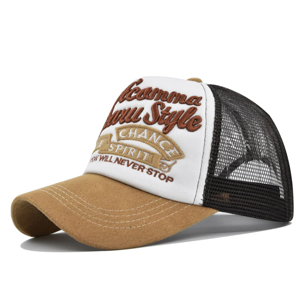 2024 New Fashion Meshed Baseball Cap For Women Men Unisex Letter Embroidery Hip Hop Snapback Caps Adjustable Outdoor Hat 6