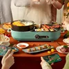 Bear 220V Two-flavour Hot Pot Household Multi-purpose Hotpot 1600W Split Large Barbecue Plate Electric Grill 3