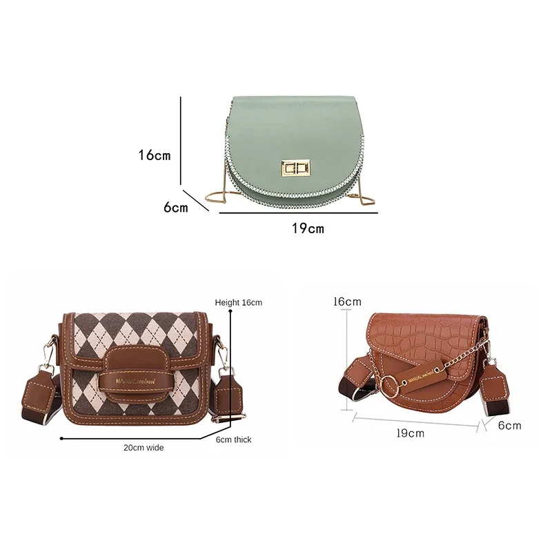Accessories DIY Hand Stitching Bag Set Making Kit Handmade Leather Handbag Sewing Saddle Bag With Shoulder Strap for Women