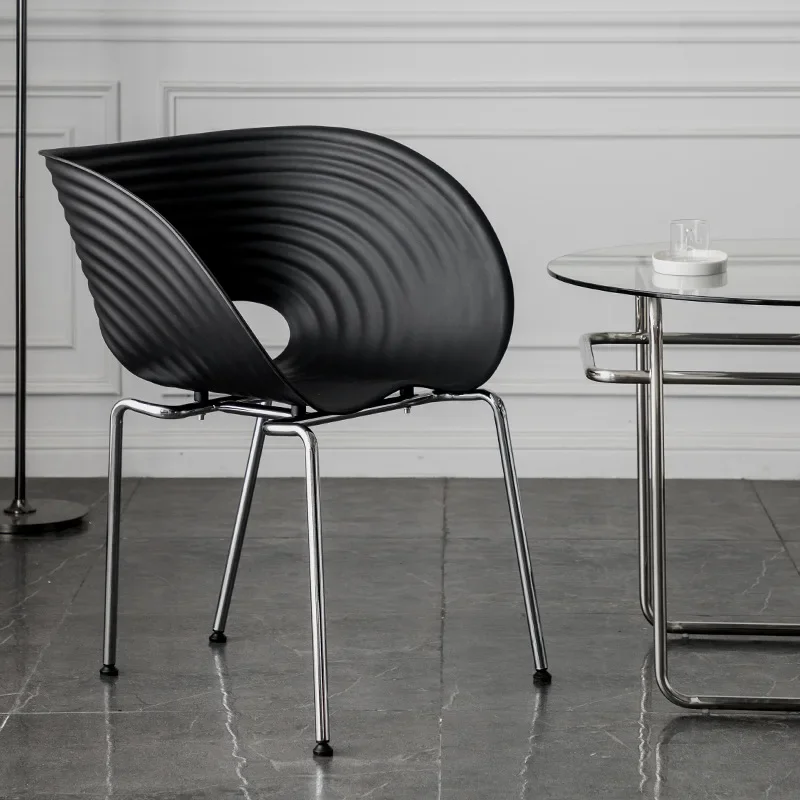 Nordic Shell Chair Dining Chair Home Simple Retro Middle-aged Creative Designer Ins Celebrity Casual