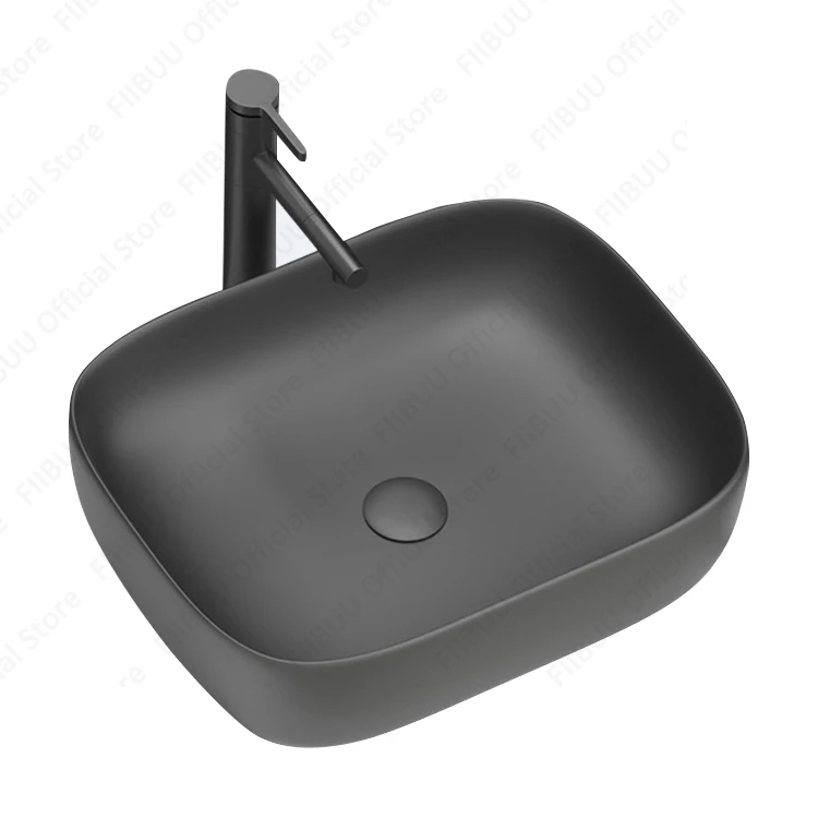 Ceramic Porcelain Table Sink Countertop Wash Basin Bathroom Vessel Sink Lavatory Above Counter Vanity Sink Balcony Table Basin 6