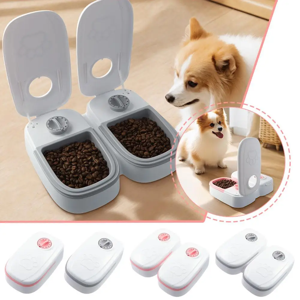 Automatic Feeder For Cats And Dogs With Timer Smart Food Dispenser For Wet Dry Food Dispenser Timer Bowl Pets Feeding Suppl V7P6