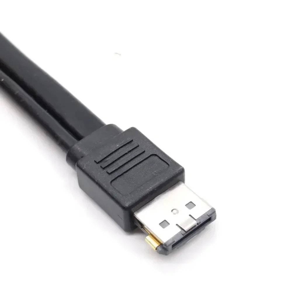 파워 eSATA USB 2.0 5V/12V 콤보 케이블 45cm - 플러그 앤 플레이 고속 - 7+15핀 SATA - 22핀 eSATA (2.5인치/3.5인치 SATA HDD/SSD용)