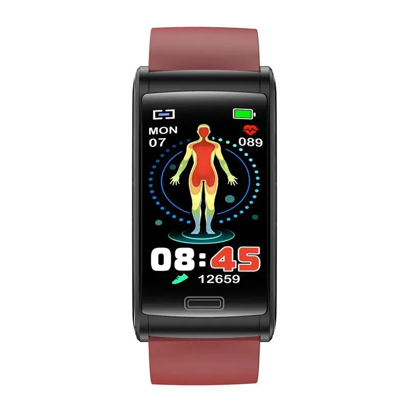 

Waterproof Outdoor Fitness Trackers Bracelet Non Invasive Blood Glucose Smart Watch Heart Rate BP Body Temperature Monitor