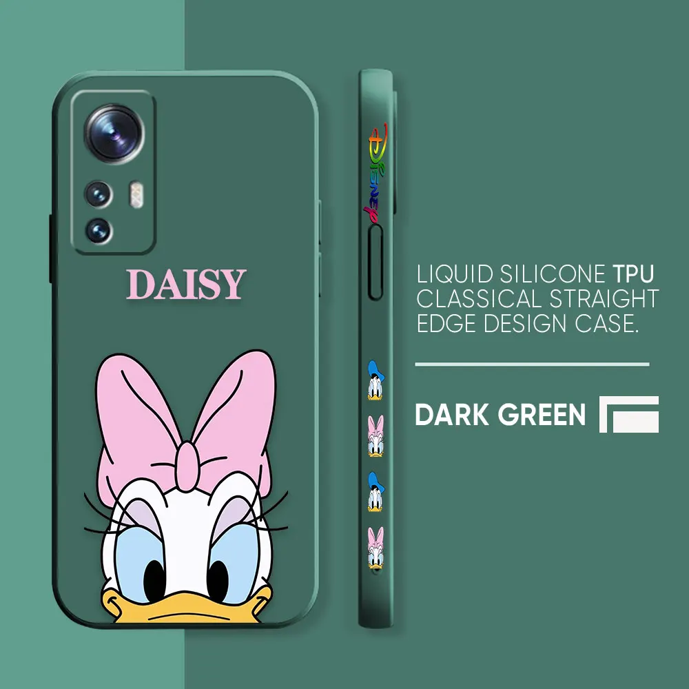 thumbnail image 1 of Case For Xiaomi 13 12 12S 11 11T 10 10S 9 9SE 8 8SE Pro Ultra Lite Colour Simple Liquid Silicone Case Cute DONALD Daisy Mouse, 1 of 5
