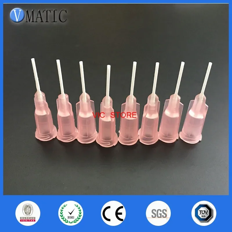 100Pcs 0.5'' 20G Polypropylene Flexible Glue Dispensing Needle Plastic Dispenser Needle Tip 1/2 Inch