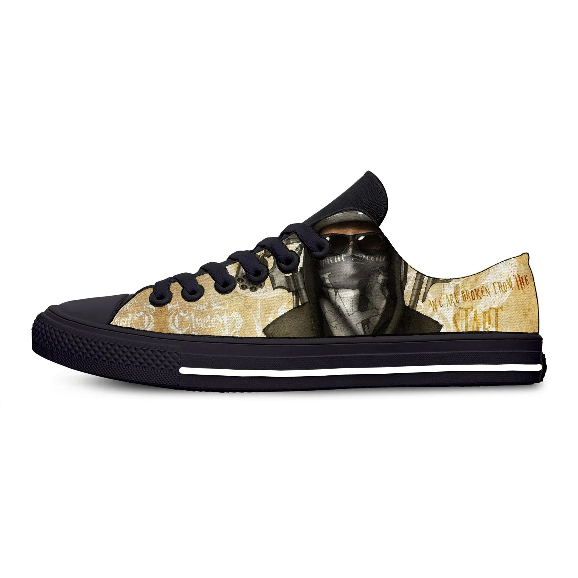 Custom Fashion Man Shoes Man Lightweight Sneakers Breathable Woman Canvas Shoes High Quality Low Top Hollywood Undead Board Shoe 3