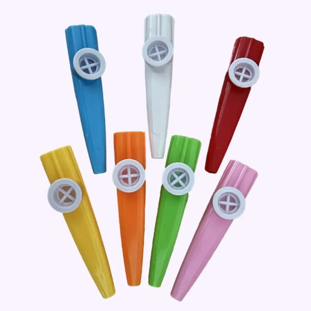 Plastic Kazoo Flute Colorful Whistle British Accompanying Instrument Joyful Musical Instruments Kids metal kazoos,wooden kazoos