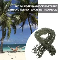 Portable Garden Outdoor Thickened Nylon Rope Hammock Indoor Mesh Hammock Portable Simple Hammock Swing Chair 4