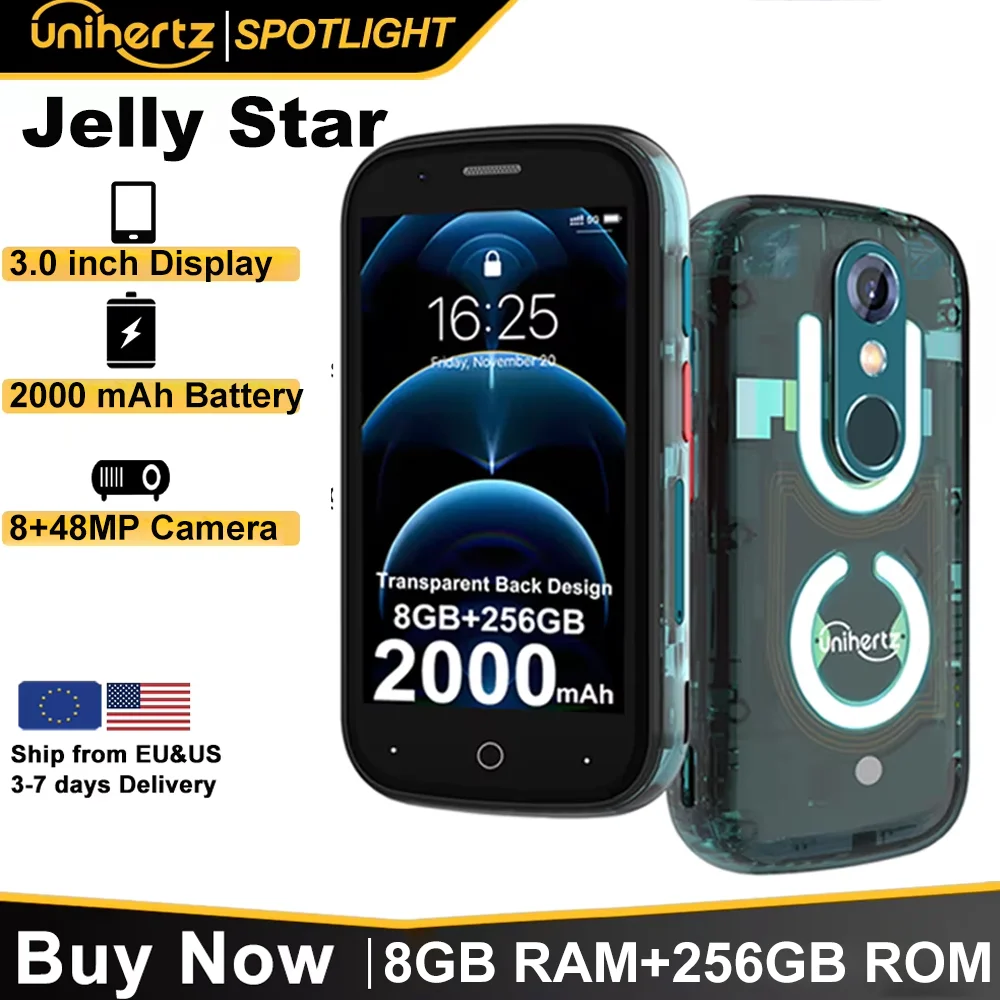 Unihertz Jelly Star Android 13 8GB 256GB Led Light Unlocked