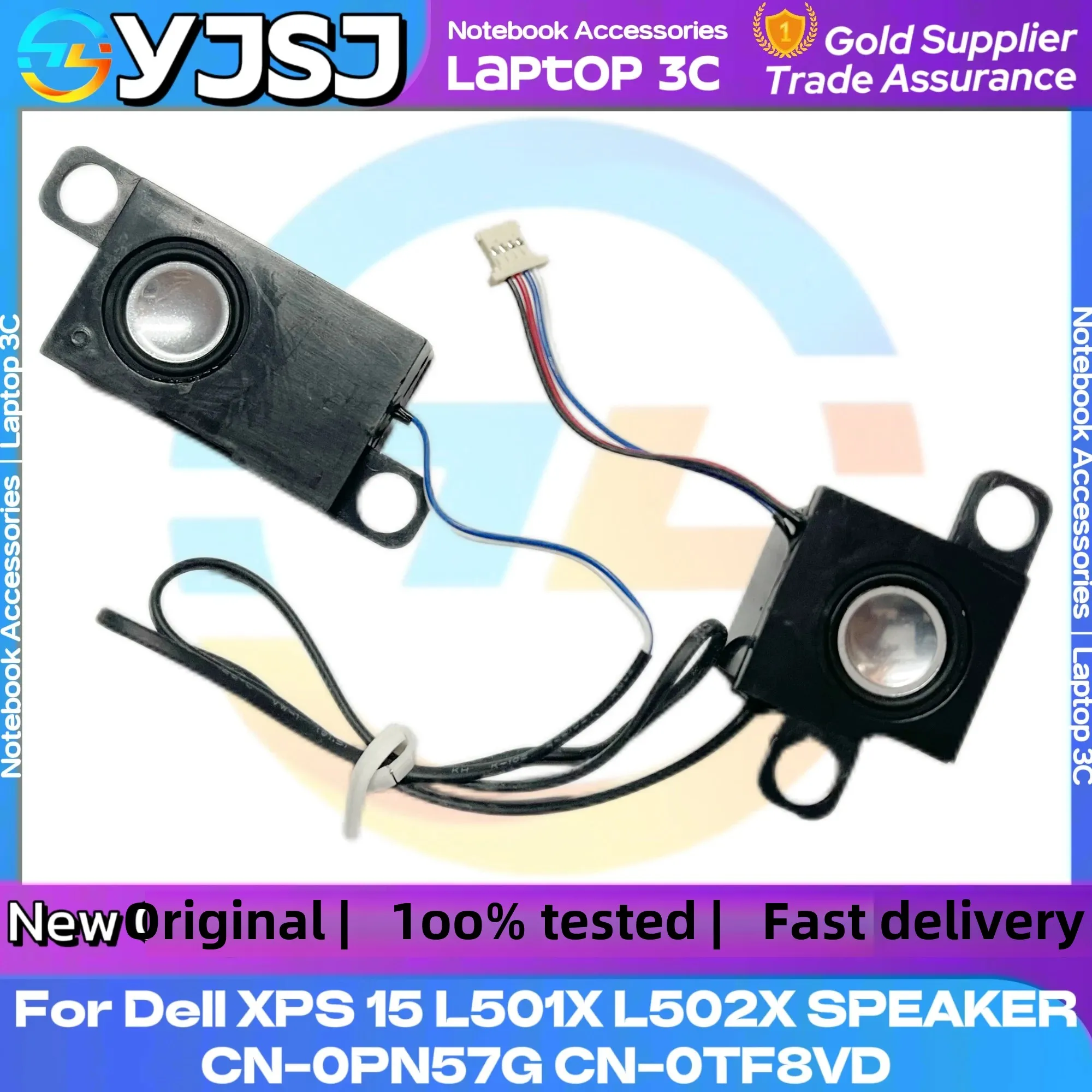 Laptop Speakers for Dell XPS 15 L501X L502X Subwoofer Left and Right Speaker Assembly 0PN57G 0TF8VD Tested