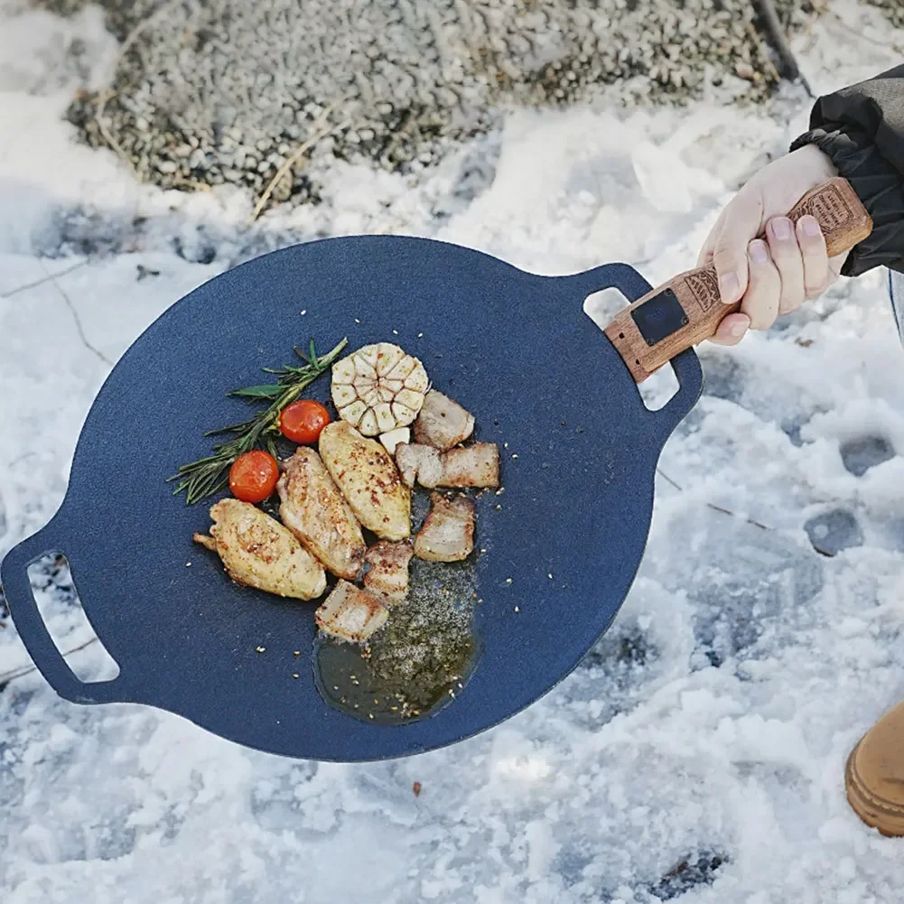 Wooden Grill Pan Handle 2