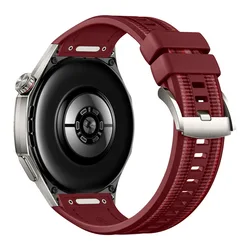 Enhanced Silicone Strap for Huawei Watch GT - Durable and Stylish Smartwatch Band Accessories (Red)