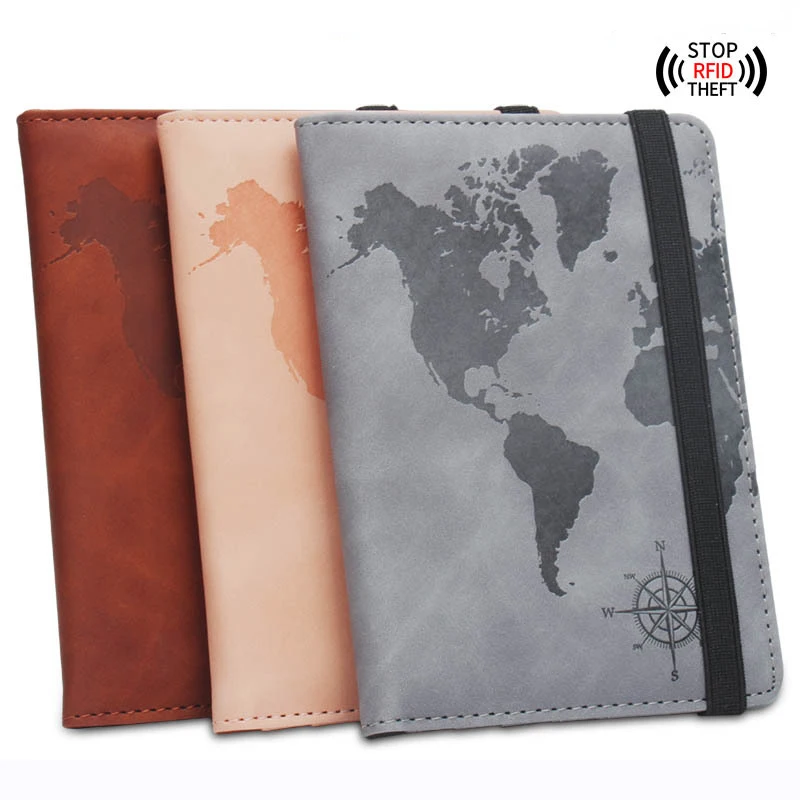 Hot Men Women Travel Wallet Family Long Passport Holder Creative RFID Large  Capacity Cell Phone Wallet Document Case Organizer - AliExpress