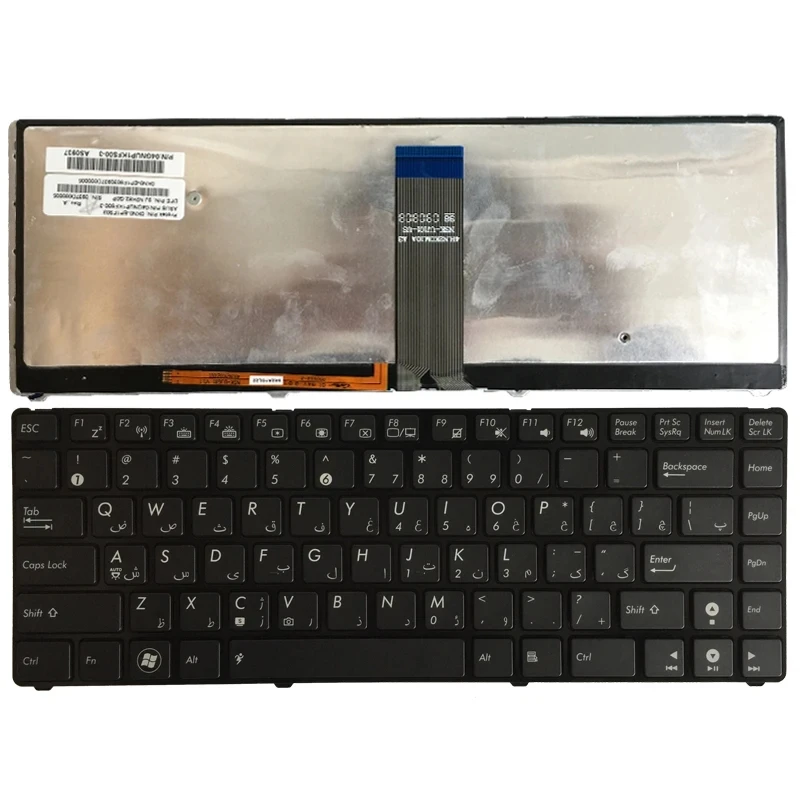 Для ASUS u20 120IK UL20 1201 1201HA 1201T 1201N AR Арабская черная клавиатура с подсветкой