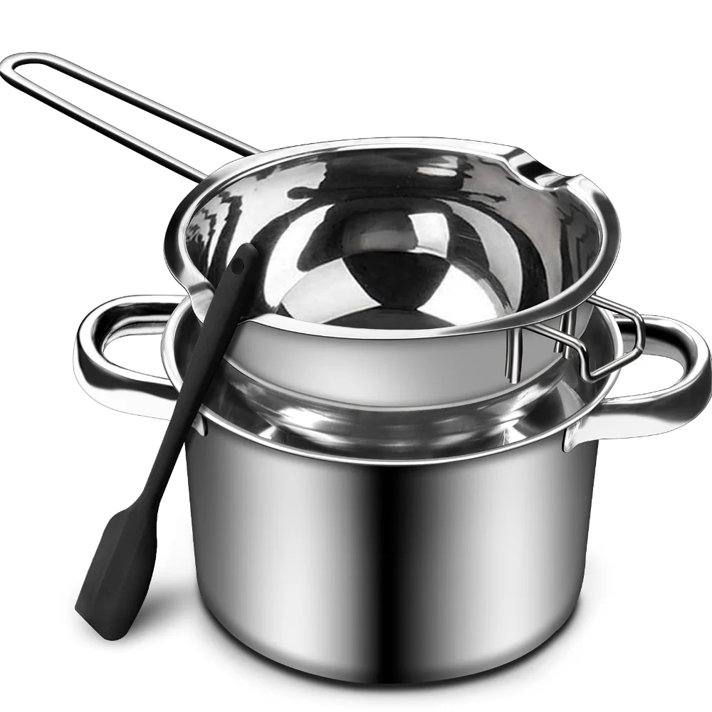 Candle Wax Melting Pot 1200ml with 2400ml Stainless Steel Pot for Melting Chocolate Candy Candle Soap Wax Making Kit candle making kit candle wax boiler melting pot candle making supplies