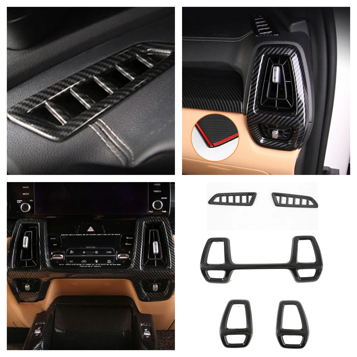 

For Kia Sorento MQ4 2021 2022 Accessories Car Side Air Conditioning AC Outlet Vent Decoration Cover Trim Interior Styling