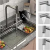 Smart Kitchen Sink 304 Stainless Steel Honeycomb Single Bowl Kitchen Sinks (29.5 x 18.1 inch) 4