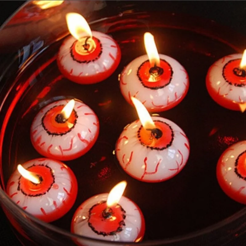 Halloween party Candle decoration props atmosphere floating Eyeball Candle - Image 3