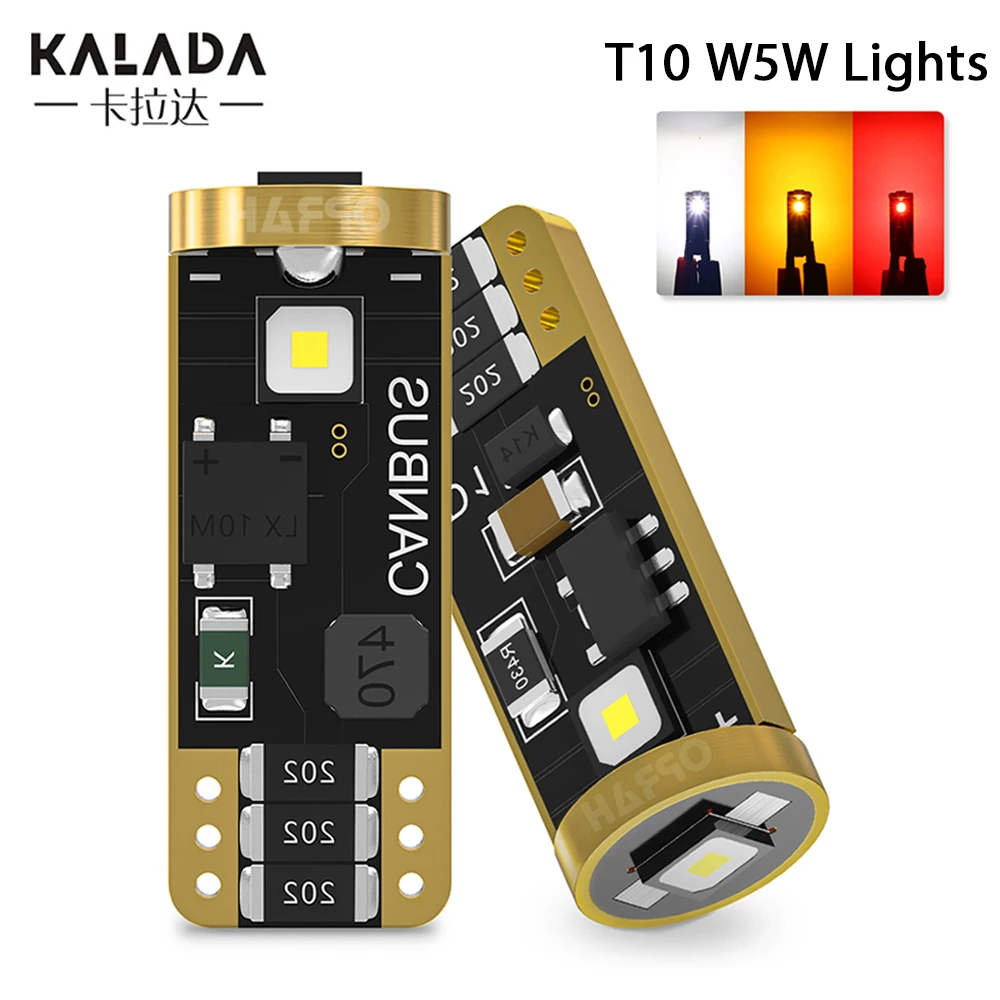 

2pcs 12V T10 W5W 194 168 3838 3SMD LED Car Light Vehicle Side Parking Clearance Lamp Auto Dome Lighting White Interior Door Bulb