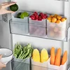 Refrigerator Organizer Bins Food Sort Storage Box Transparent Seasoning Storage Fresh Containers Home Kitchen Storage Racks Jars 3