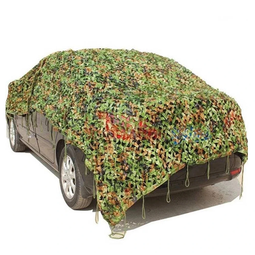 Camouflage Net White Blue Beige Desert Hunting Net Outdoor Awning Garden Shade Cool Garden Hidden Net 3x4m 4x4m 4x5m 2
